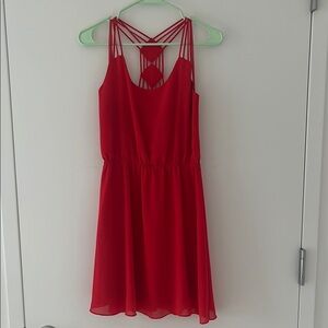 Breezy Coral Strappy Dress